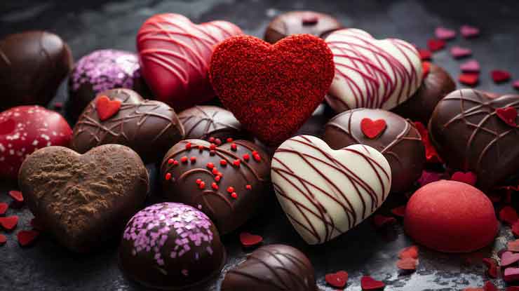 Romantic chocolate gifts for Valentines Day