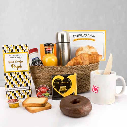 Congratulation Gift Basket-Send Breakfast Gift Basket to Valencia
