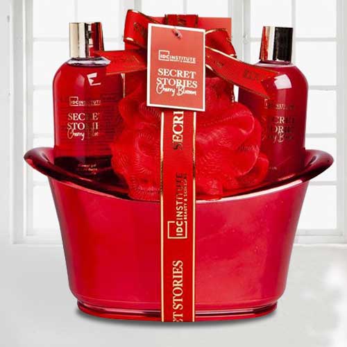 Red Spa Basket