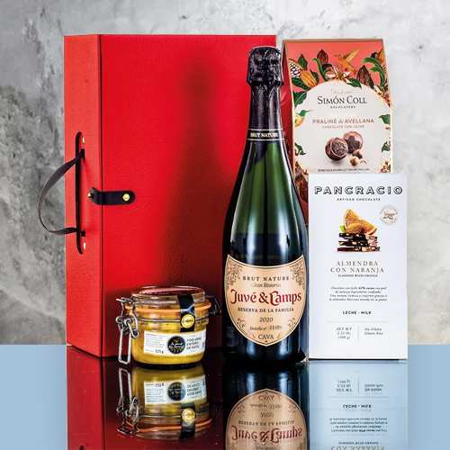 Winter Wonderland Cava Treats-Christmas Sparkling Wine & Treats Box