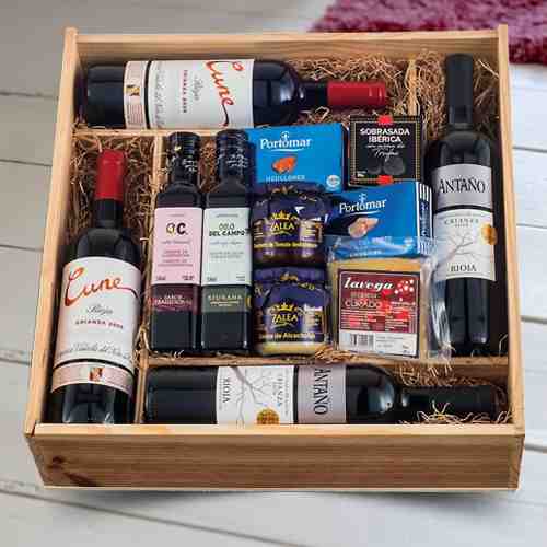 Do Rioja Wine Gourmet Box-Charcuteria Wine Hamper Delivery