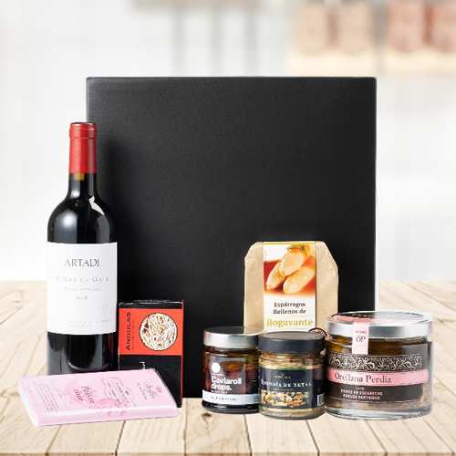 - Premium Wine And Snacks Hamper For Mom