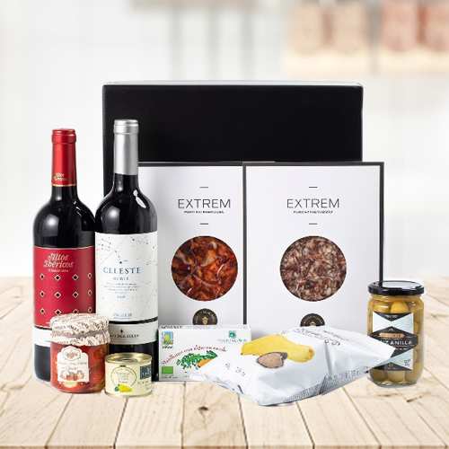 - Wine And Snack Hamper For Mom