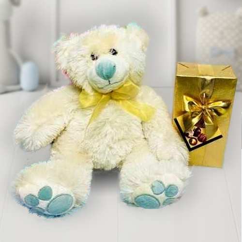 - Send Plush Teddy Bear Gift Set For Baby Boy