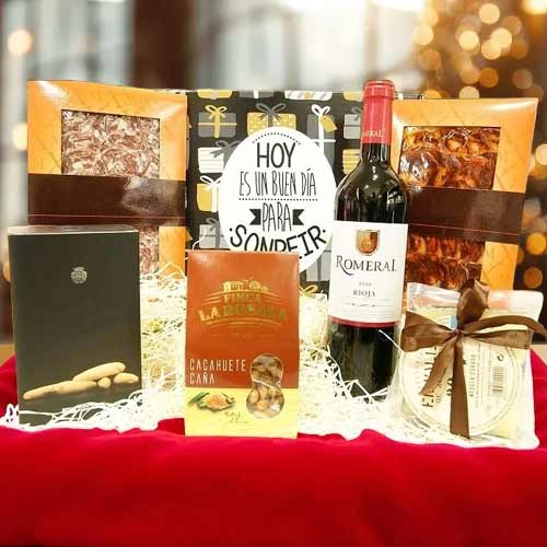 Holiday Red Wine Snack Box