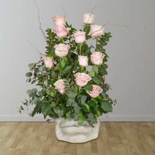 - Valentine Pink Rose Arrangement