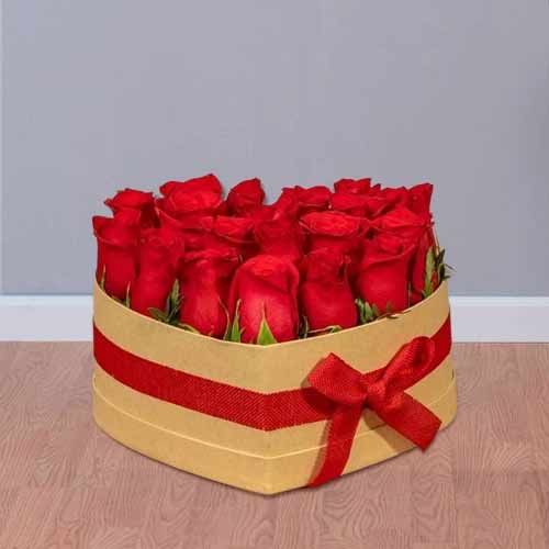 - Send Heart-Shaped Rose Box For Valentine’s Day