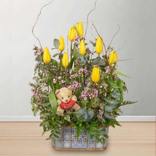 - Tulip & Teddy Valentine Gift
