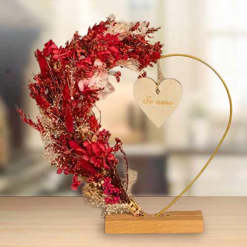 - Valentine’s Heart Floral Arrangement