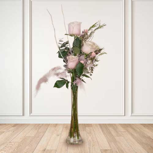 - Valentine’s Day Pink Rose Vase Delivery