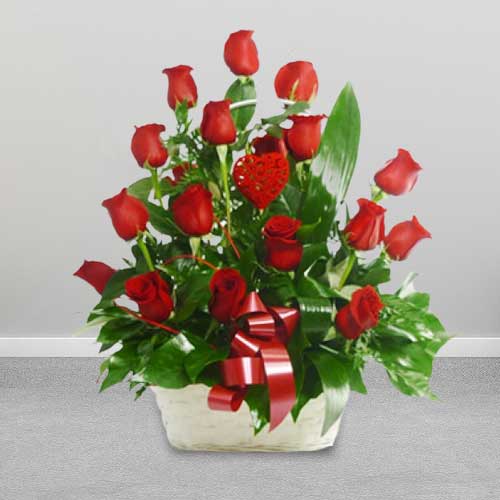 - Valentine Rose Arrangement Online