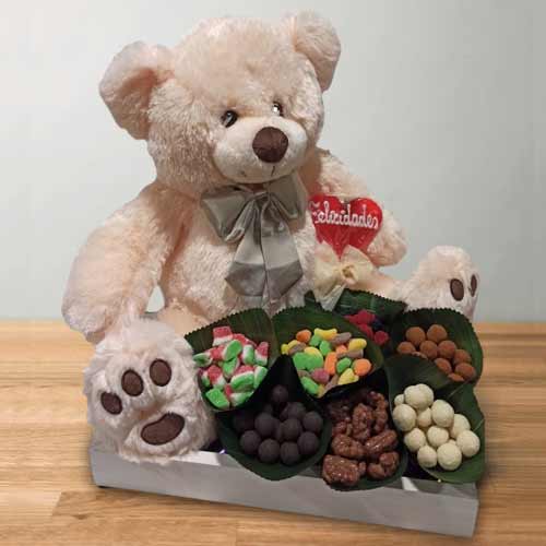 - Valentine Teddy And Chocolate Hamper