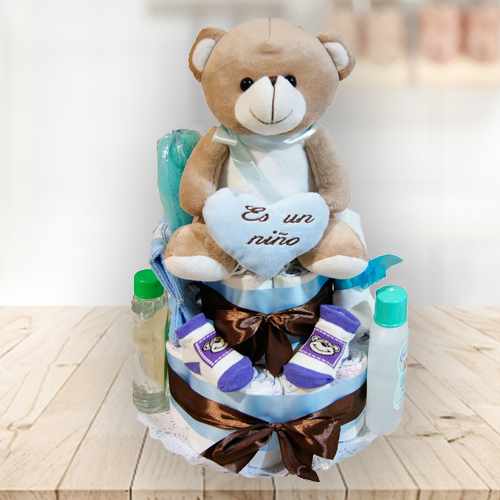 Baby Boy Diaper Cake Gift