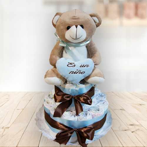 Baby Boy Diaper Cake – Adorable Newborn Welcome Gift For Little Ones