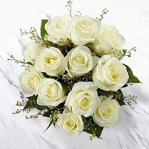 - - Send A Bouquet Of White Flowers