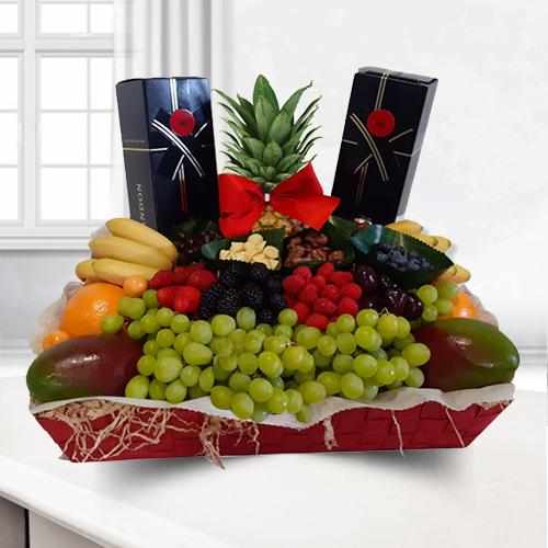 Chocolates With Mixed Fruit-Get Well Edible Arrangements