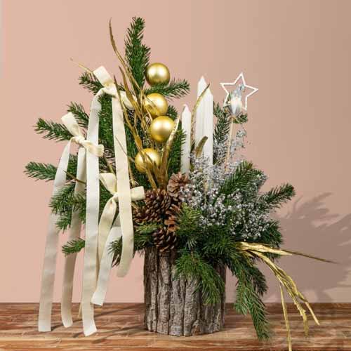 Evergreen Elegance Holiday Centerpiece