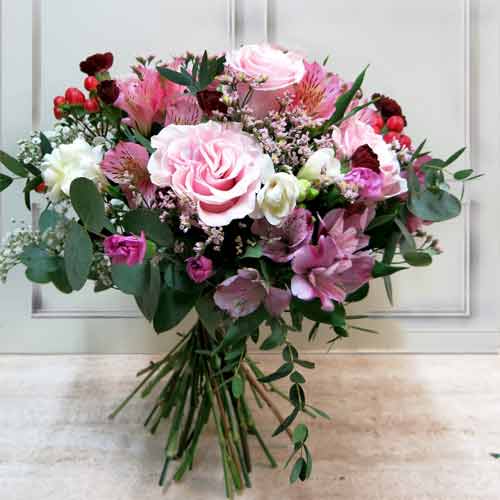 Bouquet Of Pink Flowers-Send A Friend Flowers