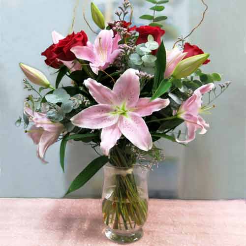 Lilium And Rose-Friend Bouquet